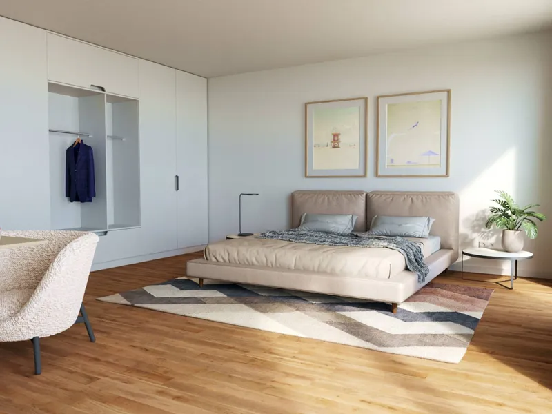 Geräumige 2-Zimmer-Wohnung mit EBK und 2 BALKONEN im Neubauquartier 'Ferdinand's Garden' — photo 1